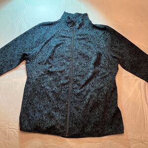 Women's Black Floral Jacket XXL